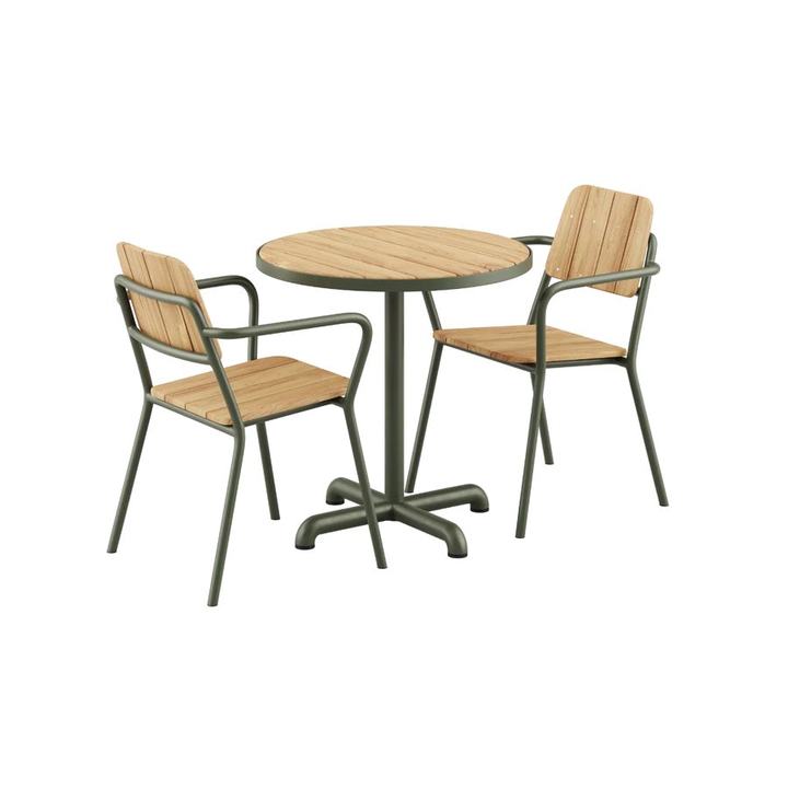 Kirra Cafe Table & 2 Kirra Patio Chair