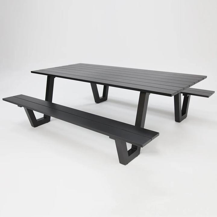 Addison Table and Bench Setting - Anthracite