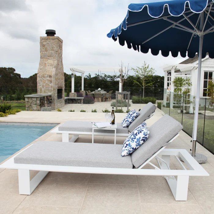 Hayman 3pc Sunlounge Setting - White